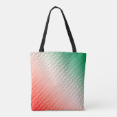 Rotes Silbergraue Streifen Tasche (Rückseite)