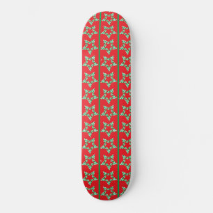 Rotes Skateboard für festliche Stars