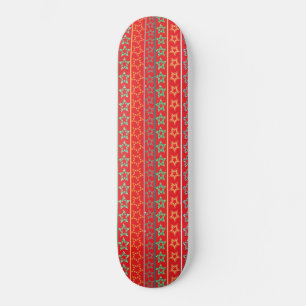 Rotes Skateboard für festliche Stars