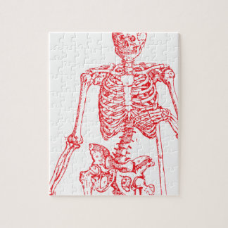 Rotes Skelett Puzzle