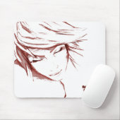 Rotes Sketchwork Mousepad (Mit Mouse)