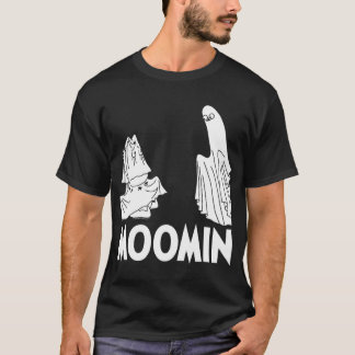 Rotes Skifahrender Moomintroll steckt im Schnee Wi T-Shirt