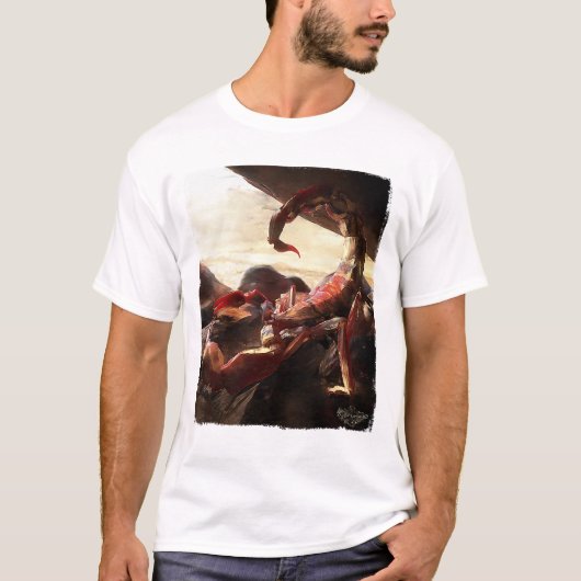 Rotes Skorpions-Gift T-Shirt (Vorderseite)