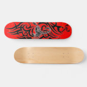 Rotes Skorpions-Skateboard Skateboard (Horizontal)