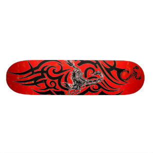 Rotes Skorpions-Skateboard Skateboard