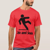 Rotes Slide-and-Seek-T-Shirt T-Shirt (Vorderseite)