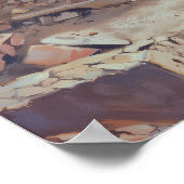 Rotes Sofa in Trümmern - Unerwartete Schönheit Kun Poster (Ecke)