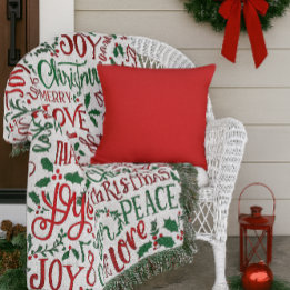 Rotes, solides Farbkissen im Freien Kissen