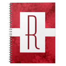 Rotes Speckled Monogramm