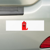 Rotes Spikey Monster Autoaufkleber (Auf Auto)