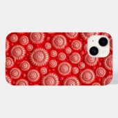 Rotes Spiralmuster iPhone-Hülle mit kühnen Design Case-Mate iPhone Hülle (Rückseite (Horizontal))