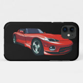 Rotes Sport-Auto Case-Mate iPhone Hülle (Rückseite (Horizontal))