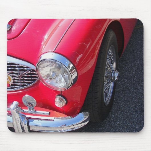 Rotes Sportauto Mousepad (Vorne)