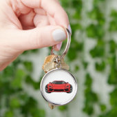 Rotes Sportauto Schlüsselanhänger (Hand)