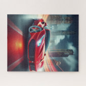 ROTES SPORTWAGEN-PUZZEL PUZZLE (Horizontal)
