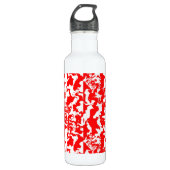 Rotes Spray Edelstahlflasche (Vorderseite)