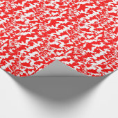 Rotes Spray Geschenkpapier (Ecke)