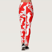 Rotes Spray Leggings (Rückseite)