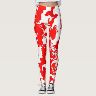 Rotes Spray Leggings