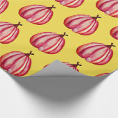 Rotes Squash-Zeichnend Wrapping-Papier Geschenkpapier (Ecke)