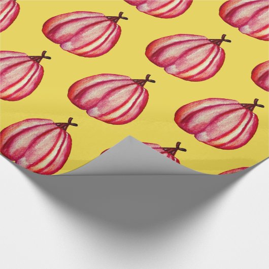 Rotes Squash-Zeichnend Wrapping-Papier Geschenkpapier (Ecke)
