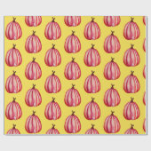 Rotes Squash-Zeichnend Wrapping-Papier Geschenkpapier (Flach)