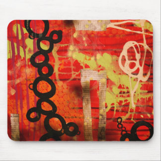Rotes städtisches Mousepad