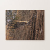 Rotes Stag Puzzle/Jigsaw Puzzle (Horizontal)