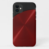 Rotes Stahlmetall Case-Mate iPhone Hülle (Rückseite)