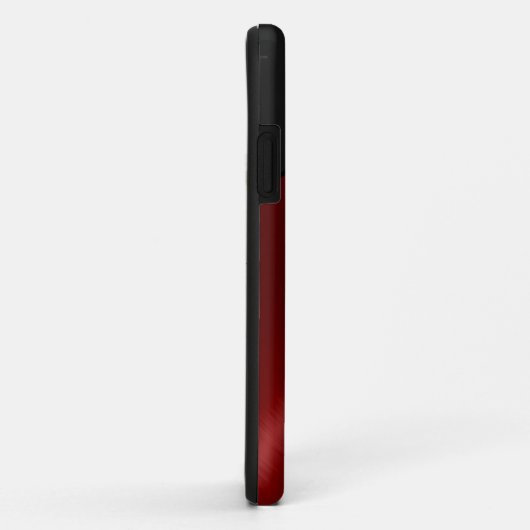 Rotes Stahlmetall Case-Mate iPhone Hülle (Hinten/Rechts)