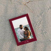 Rotes Starfish Monogramm-Foto Save The Date