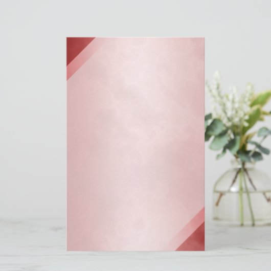 Rotes stationäres Marmorierung5,5" x 8,5" Briefpapier (Stehend Vorderseite)