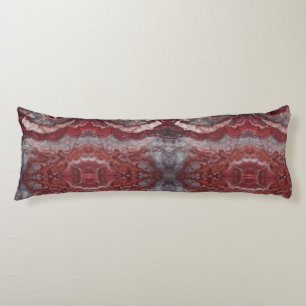 Rotes Steindesign Seitenschläferkissen