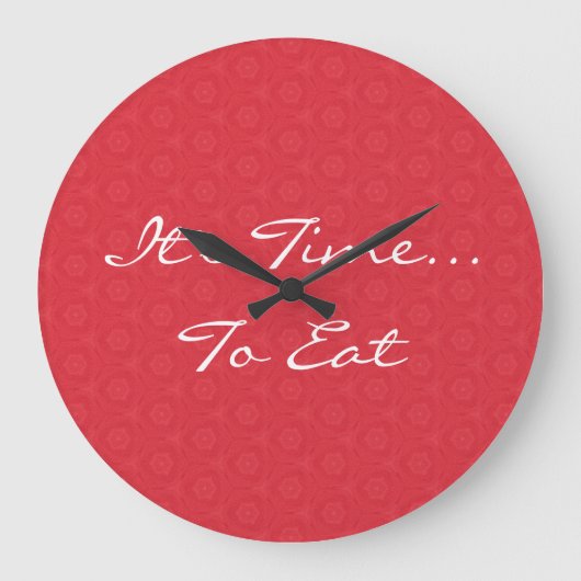 Rotes Stern-Dreieck-Muster ist es Zeit, G200 zu Große Wanduhr (Vorderseite)