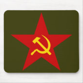 Rotes Stern (Hammer u. Sichel) mousepad (Vorne)