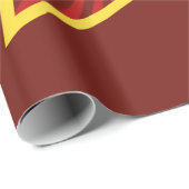 Rotes Stern-Hammer und Sichel-glattes Packpapier (Rolleneckpunkt)