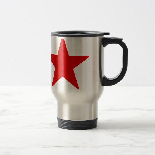 Rotes Stern ★ Reisebecher (Rechts)