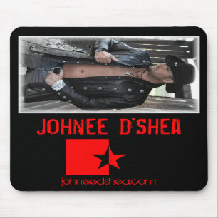 Rotes Stern-Schwarzes Mousepad