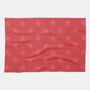 rotes Sterne-Muster Küchentuch