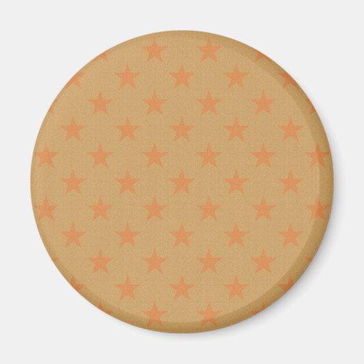 Rotes Sternenmuster Magnet (Vorne)