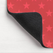 Rotes Sternenmuster Mousepad (Ecke)