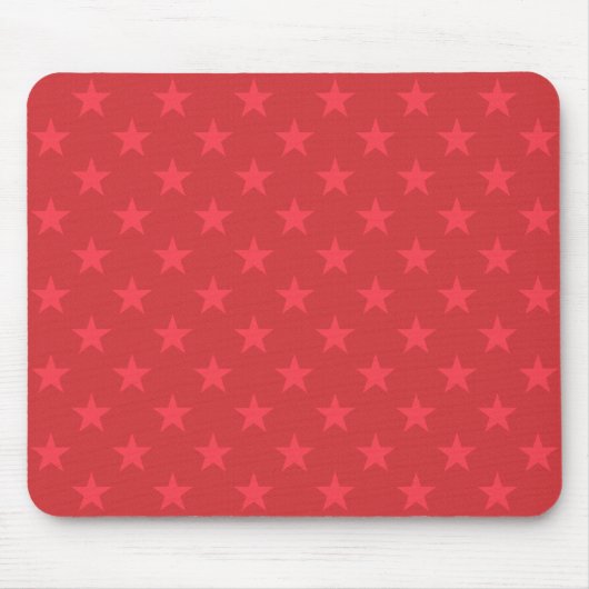 Rotes Sternenmuster Mousepad (Vorne)