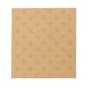 Rotes Sternenmuster Notizblock (Vorderseite)