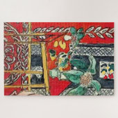 Rotes Stillleben mit Blume Puzzle (Horizontal)