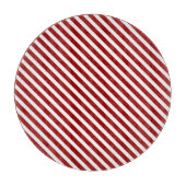 Rotes Strickplateau Schneidebrett (Vorderseite)