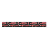 rotes sturgeonson auf Schwarzem Ripsband (Vorderseite)