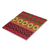 Rotes Südwestmuster - Western abstrakte Kunst Fliese (Seite)