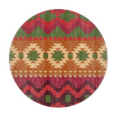 Rotes Südwestmuster - Western abstrakte Kunst Schneidebrett (Vorderseite)
