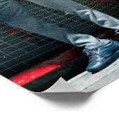 Rotes Sweatshirt Poster (Ecke)