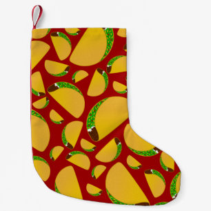 Rotes Taco-Muster Kleiner Weihnachtsstrumpf